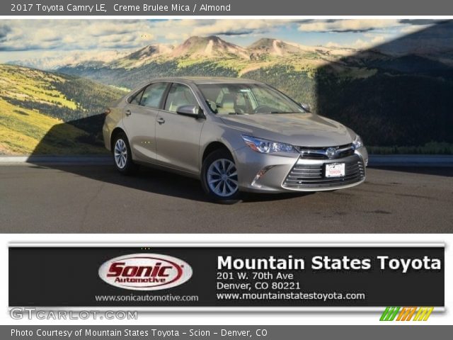 2017 Toyota Camry LE in Creme Brulee Mica