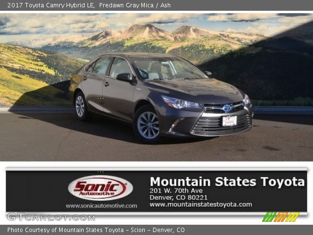 2017 Toyota Camry Hybrid LE in Predawn Gray Mica