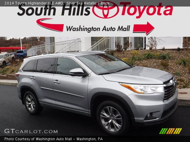 2014 Toyota Highlander XLE AWD in Silver Sky Metallic