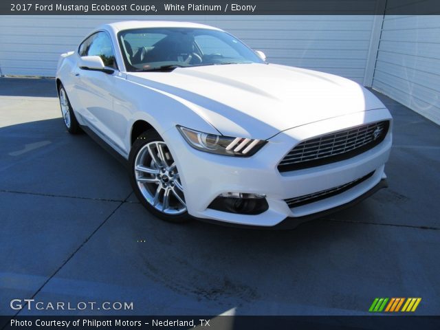 2017 Ford Mustang Ecoboost Coupe in White Platinum