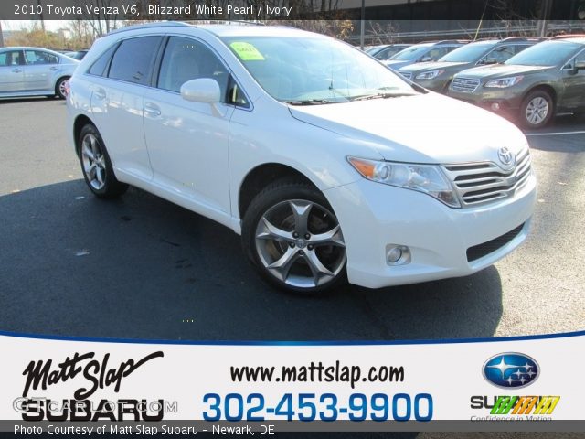 2010 Toyota Venza V6 in Blizzard White Pearl