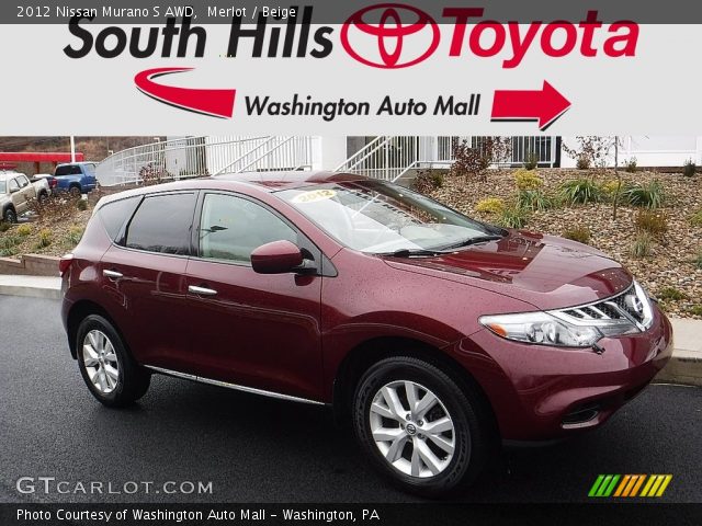 2012 Nissan Murano S AWD in Merlot