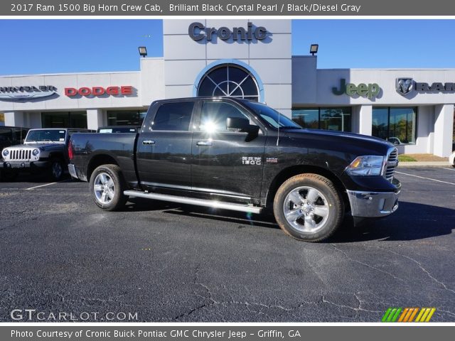 2017 Ram 1500 Big Horn Crew Cab in Brilliant Black Crystal Pearl