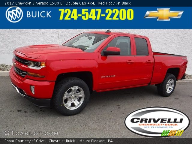 2017 Chevrolet Silverado 1500 LT Double Cab 4x4 in Red Hot