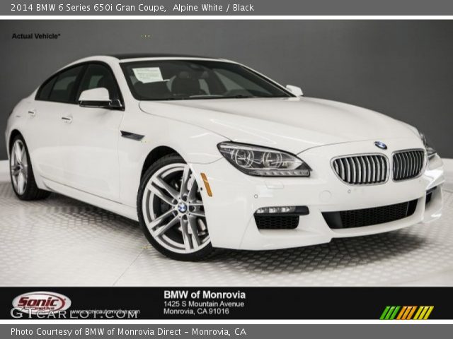 2014 BMW 6 Series 650i Gran Coupe in Alpine White