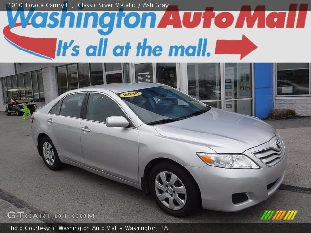 2010 Toyota Camry LE in Classic Silver Metallic