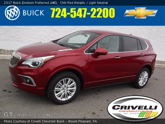 2017 Buick Envision Preferred AWD in Chili Red Metallic
