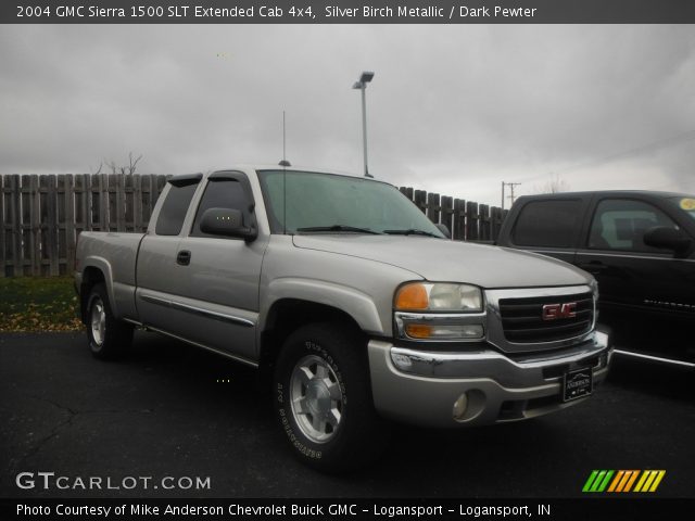 2004 GMC Sierra 1500 SLT Extended Cab 4x4 in Silver Birch Metallic