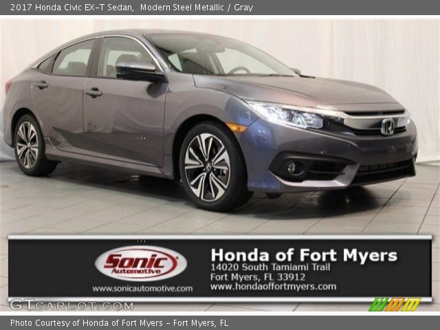 2017 Honda Civic EX-T Sedan in Modern Steel Metallic