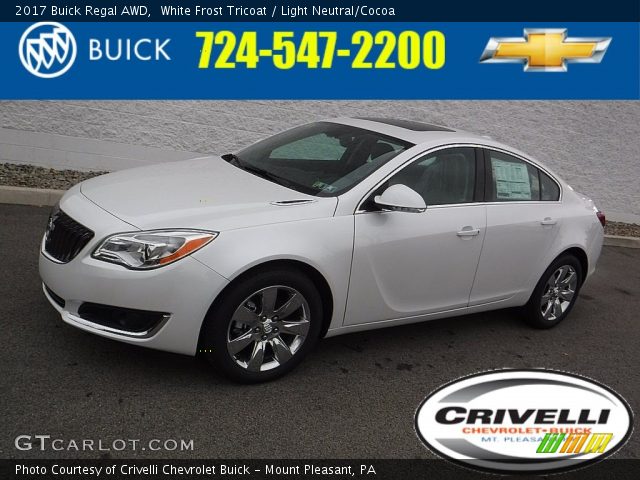 2017 Buick Regal AWD in White Frost Tricoat