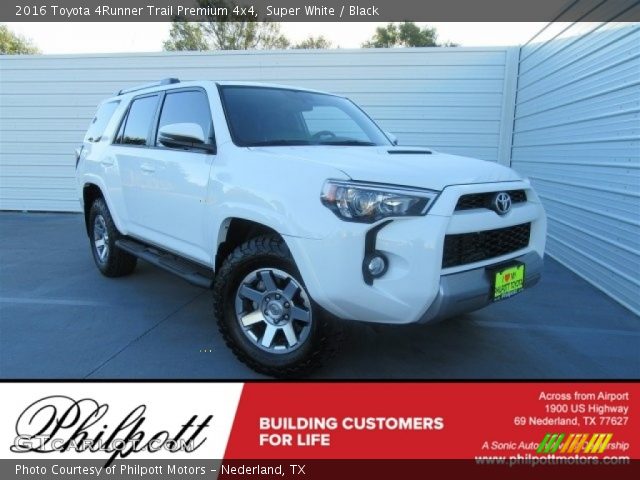 2016 Toyota 4Runner Trail Premium 4x4 in Super White