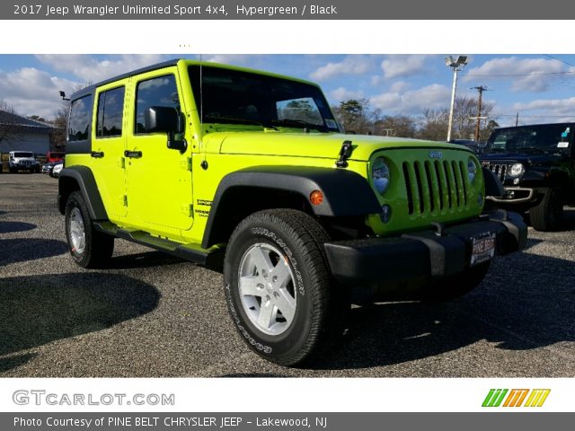 2017 Jeep Wrangler Unlimited Sport 4x4 in Hypergreen