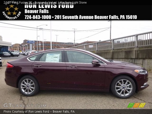 2017 Ford Fusion SE in Burgundy Velvet