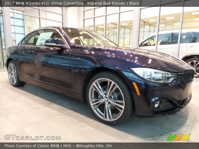 2017 BMW 4 Series 430i xDrive Convertible in Imperial Blue Metallic