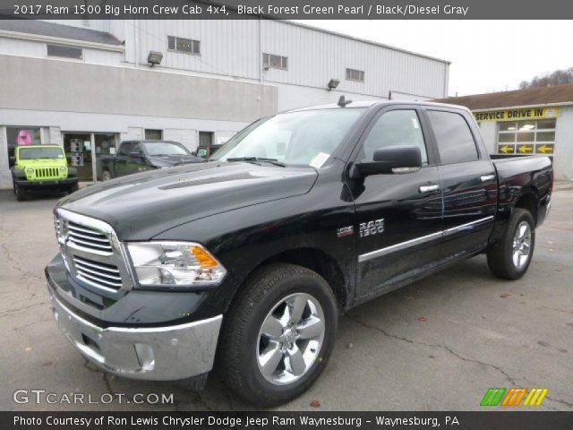 2017 Ram 1500 Big Horn Crew Cab 4x4 in Black Forest Green Pearl