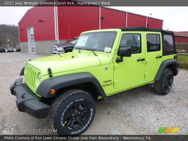 2017 Jeep Wrangler Unlimited Sport 4x4 in Hypergreen