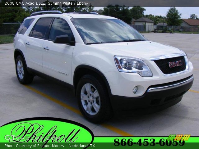 2008 GMC Acadia SLE in Summit White