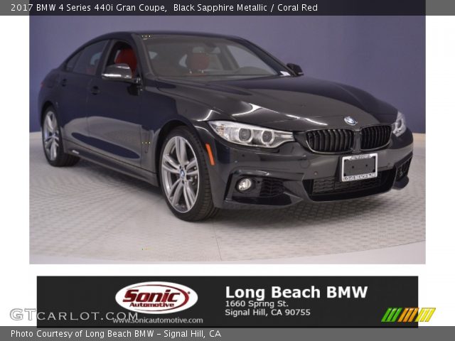 2017 BMW 4 Series 440i Gran Coupe in Black Sapphire Metallic