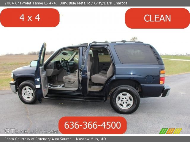 2004 Chevrolet Tahoe LS 4x4 in Dark Blue Metallic