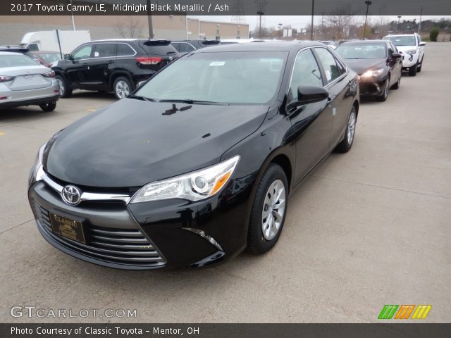 2017 Toyota Camry LE in Midnight Black Metallic