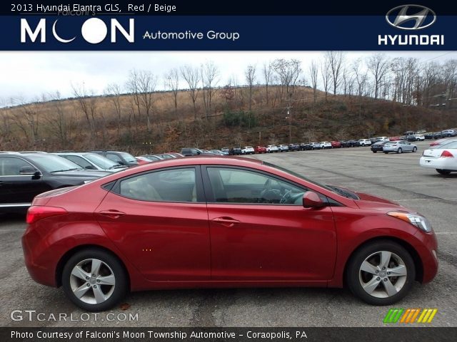 2013 Hyundai Elantra GLS in Red