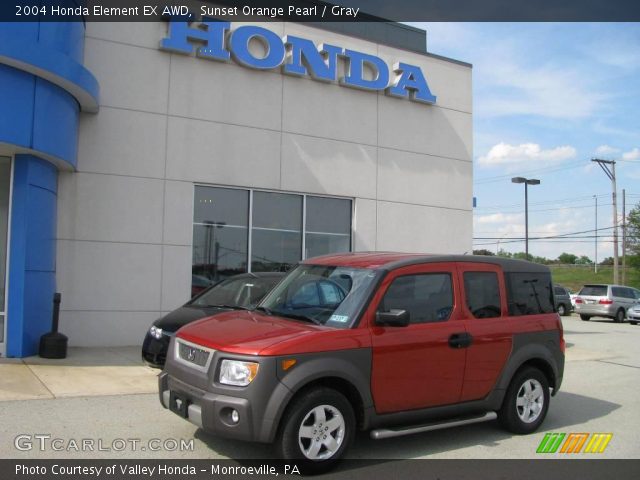 2004 Honda Element EX AWD in Sunset Orange Pearl