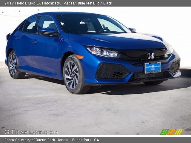 2017 Honda Civic LX Hatchback in Aegean Blue Metallic