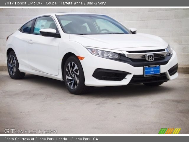 2017 Honda Civic LX-P Coupe in Taffeta White