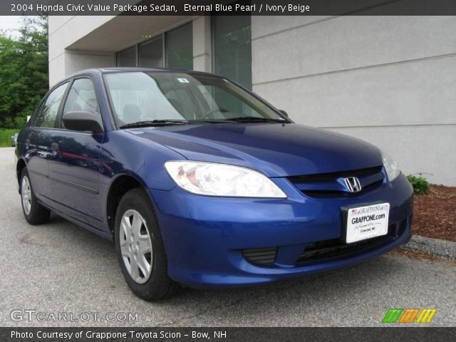 2004 Honda Civic Value Package Sedan in Eternal Blue Pearl