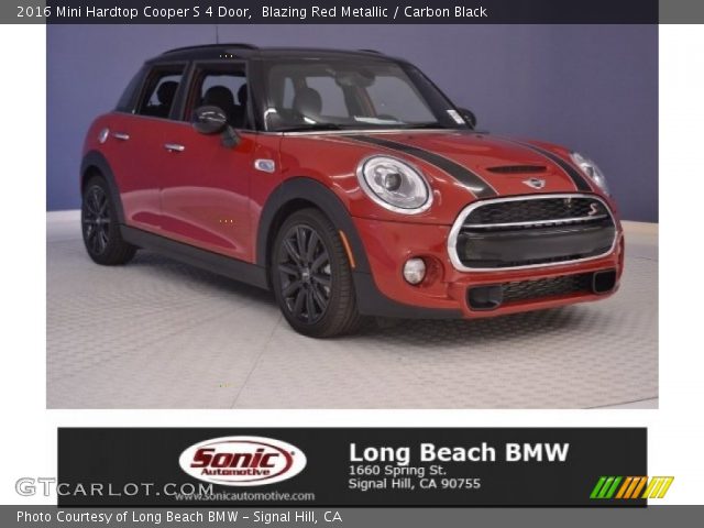 2016 Mini Hardtop Cooper S 4 Door in Blazing Red Metallic