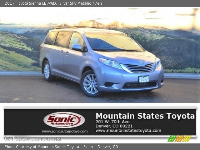 2017 Toyota Sienna LE AWD in Silver Sky Metallic