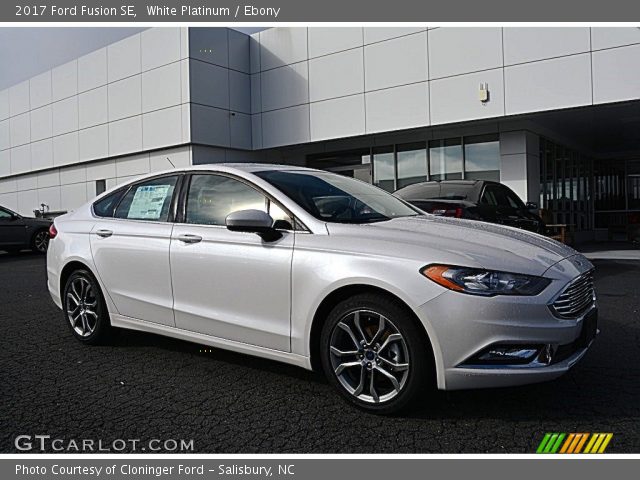 2017 Ford Fusion SE in White Platinum