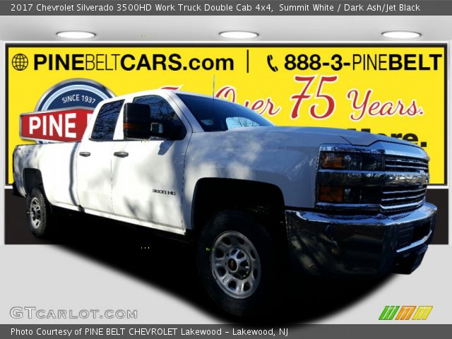 2017 Chevrolet Silverado 3500HD Work Truck Double Cab 4x4 in Summit White