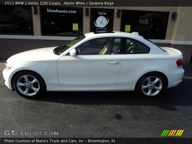 2011 BMW 1 Series 128i Coupe in Alpine White