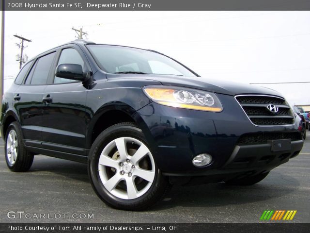 2008 Hyundai Santa Fe SE in Deepwater Blue