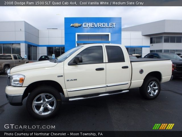 2008 Dodge Ram 1500 SLT Quad Cab 4x4 in Cool Vanilla White
