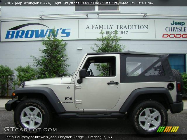 2007 Jeep Wrangler X 4x4 in Light Graystone Pearl