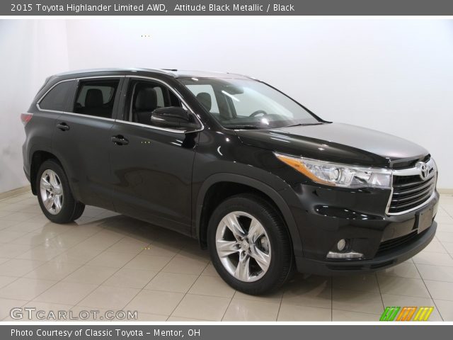 2015 Toyota Highlander Limited AWD in Attitude Black Metallic