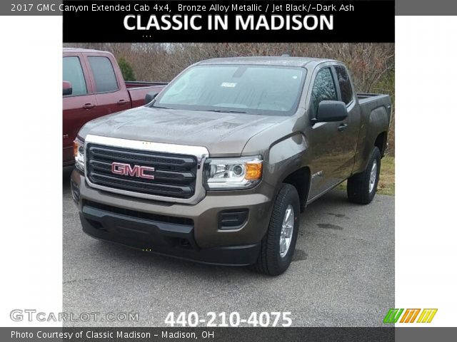 2017 GMC Canyon Extended Cab 4x4 in Bronze Alloy Metallic
