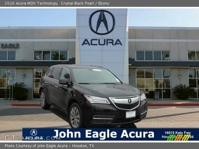 2016 Acura MDX Technology in Crystal Black Pearl