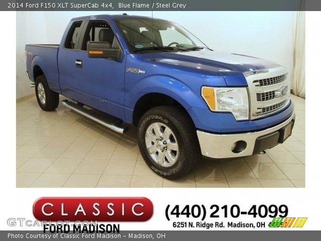 2014 Ford F150 XLT SuperCab 4x4 in Blue Flame