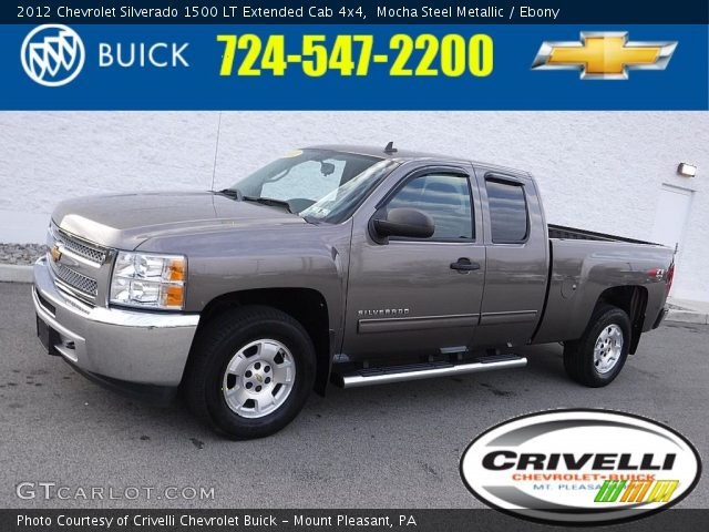 2012 Chevrolet Silverado 1500 LT Extended Cab 4x4 in Mocha Steel Metallic