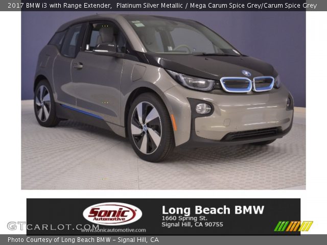 2017 BMW i3 with Range Extender in Platinum Silver Metallic