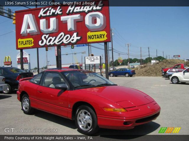 1996 Saturn S Series SC2 Coupe in Bright Red