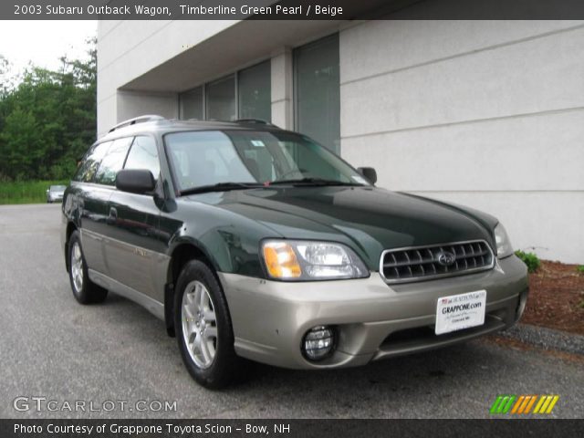 2003 Subaru Outback Wagon in Timberline Green Pearl
