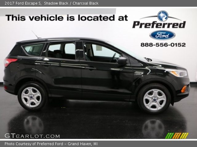 2017 Ford Escape S in Shadow Black