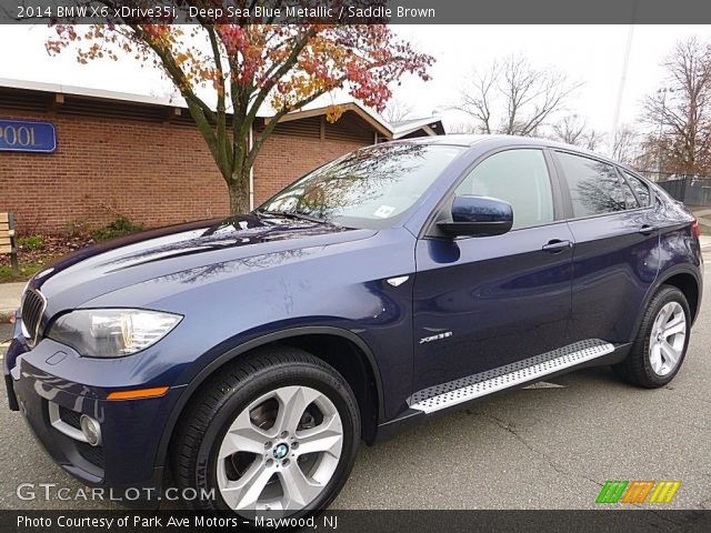 2014 BMW X6 xDrive35i in Deep Sea Blue Metallic