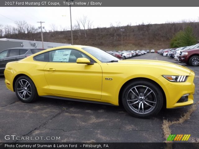 2017 Ford Mustang GT Coupe in Triple Yellow