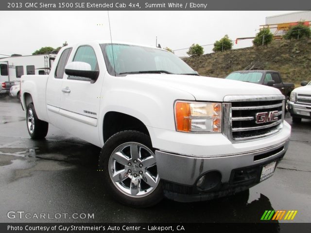 2013 GMC Sierra 1500 SLE Extended Cab 4x4 in Summit White