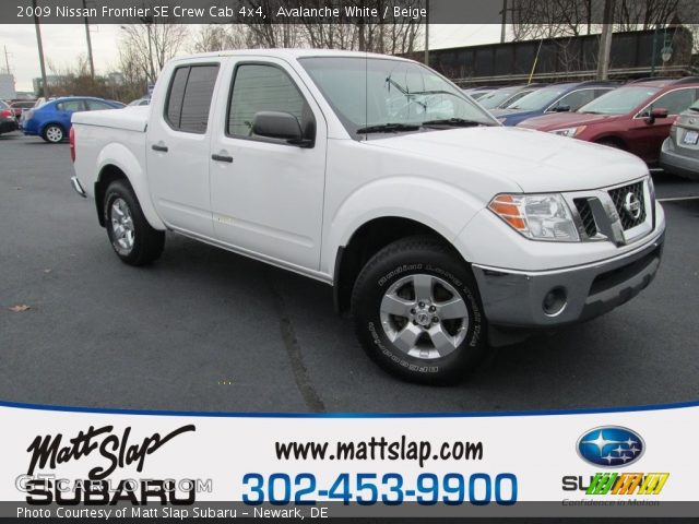 2009 Nissan Frontier SE Crew Cab 4x4 in Avalanche White